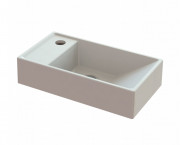 Раковина для ванної кімнати Snail Естель L 40х22 см ливарний мармур білий 153