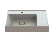 Раковина для ванной Snail Нимфа 70х50 см литьевой мрамор белый 160