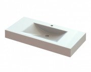 Раковина для ванной Snail Атлант 99х48,5 см литьевой мрамор белый 163