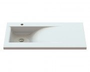 Раковина для ванної кімнати Snail Фенікс L 100х50 см ливарний мармур білий 159L