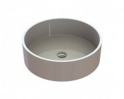 Раковина для ванной Snail Оазис Ø43 см литьевой мрамор белый 170