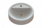 Раковина для ванної кімнати Snail Рондо Ø42,5 см ливарний мармур білий 149
