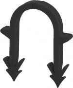 Якірні скоби TECE TECEfloor стандартні 6х40 мм для труб діаметром 14–20 мм 77610019