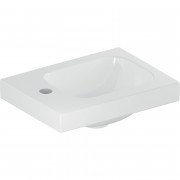 Раковина для ванної Geberit iCon Light 28х38 см з отвором під змішувач зліва білий санфарфор 501.831.00.1