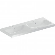 Раковина для ванной Geberit iCon Light 120x48 см двойная с отверстиями под смеситель санфарфор белый 501.838.00.1