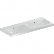 Раковина для ванної Geberit iCon Light 120x48 см подвійна без отворів під змішувач білий санфарфор 501.838.00.3