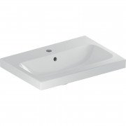 Раковина для ванной Geberit iCon Light 60x42 см с отверстием под смеситель санфарфор белый 501.841.00.1