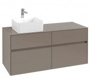 Тумба под раковину Villeroy & Boch Collaro 120х50 см ДСП трюфель серый C04200VG