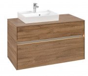 Тумба под раковину Villeroy & Boch Collaro 100х50 см с подсветкой ДСП дуб канзас C014B0RH