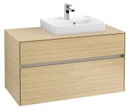 Тумба под раковину Villeroy & Boch Collaro 100х50 см с подсветкой ДСП северный дуб  C015B0VJ