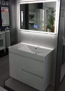 Тумба Fancy Marble Wega 900 R із раковиною Amelia 900R МДФ білий 13709012201