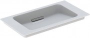 Раковина для ванної Geberit One 75 см білий санфарфор/ KeraTect заслінка глянсовий хром 500.391.01.2