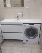 Тумба Fancy Marble Jamaica 1500 L із раковиною Lauretta 1500L МДФ білий 11015012210