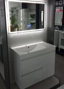 Тумба Fancy Marble Wega 900 L із раковиною Amelia 900L МДФ білий 13709012210