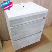 Тумба Fancy Marble Borneo 600S с раковиной Lucia 600 ДСП sonoa дымчатый 10106011100