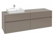 Тумба под раковину Villeroy & Boch Collaro 160х50 см ДСП трюфель серый C07800VG