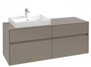 Тумба під раковину Villeroy & Boch Collaro 140х50 см ДСП сірий трюфель C08500VG