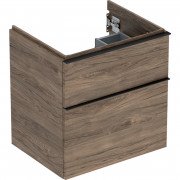 Тумба под раковину Geberit iCon 59,2x61,5x47,6 см ДСП орех гикори/ручка лава матовый 502.303.JR.1