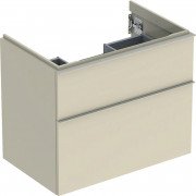Тумба под раковину Geberit iCon 74x61,5x47,6 см ДСП песочно-серый глянцевый/ручка песочно-серый матовый 502.304.JL.1