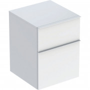Шафка для ванної підвісної Geberit iCon 45x60x47,6 см ДСП білий глянсовий ручка білий матовий 502.315.01.1