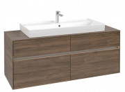 Тумба под раковину Villeroy & Boch Collaro 140х50 см с подсветкой ДСП дуб аризона C092B0VH