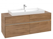 Тумба під раковину Villeroy & Boch Collaro 140х50 см із підсвічуванням ДСП дуб канзас C092B0RH