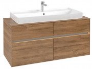 Тумба під раковину Villeroy & Boch Collaro 120х50 см із підсвічуванням ДСП дуб канзас C091B0RH