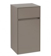 Шкафчик для ванной Villeroy & Boch Collaro 40,4x74,8х34,9 см петли слева ДСП трюфель серый C03200VG