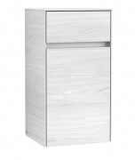Шафка для ванної Villeroy & Boch Collaro 40,4x74,8х34,9 см петлі праворуч ДСП біле дерево C03201E8
