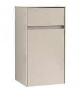 Шафка для ванної Villeroy & Boch Collaro 40,4x74,8х34,9 см петлі праворуч ДСП м'який сірий C03201VK