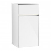 Шкафчик Villeroy & Boch Collaro 40,4x74,8х34,9 см петли слева с подсветкой МДФ глянцевый белый C032L0DH
