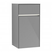 Шкафчик Villeroy & Boch Collaro 40,4x74,8х34,9 см петли слева с подсветкой МДФ глянцевый серый C032L0FP