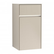 Шкафчик Villeroy & Boch Collaro 40,4x74,8х34,9 см петли слева с подсветкой ДСП мягкий серый C032L0VK