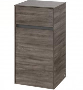 Шкафчик Villeroy & Boch Collaro 40,4x74,8х34,9 см петли справа с подсветкой ДСП каменный дуб C032L1RK