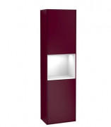 Пенал Villeroy & Boch Finion 41,8x151,6х27 см петли слева с подсветкой МДФ пион матовый лак/глянцевый белый лак F460GFHB