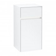 Шкафчик Villeroy & Boch Collaro 40,4x74,8х34,9 см петли слева с подсветкой ДСП матовый белый C032L0MS