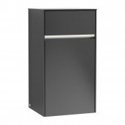 Шафка Villeroy & Boch Collaro 40,4x74,8х34,9 см петлі зліва з підсвічуванням МДФ чорний матовий лак C032L0PD