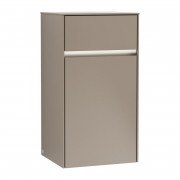 Шафка Villeroy & Boch Collaro 40,4x74,8х34,9 см петлі зліва з підсвічуванням ДСП трюфель сірий C032L0VG