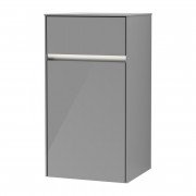 Шафка Villeroy & Boch Collaro 40,4x74,8х34,9 см петлі праворуч з підсвічуванням МДФ глянсовий сірий C032L1FP