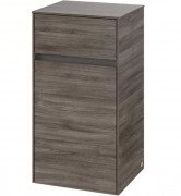 Шафка Villeroy & Boch Collaro 40,4x74,8х34,9 см петлі праворуч з підсвічуванням ДСП кам'яний дуб C032L1RK