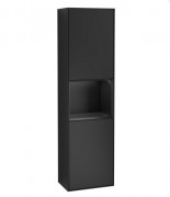 Пенал Villeroy & Boch Finion 41,8x151,6х27 см петлі зліва з підсвічуванням МДФ чорний матовий лак F460PDPD