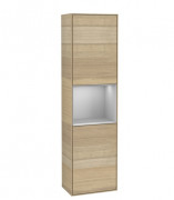 Пенал Villeroy & Boch Finion 41,8x151,6х27 см петли слева с подсветкой ДСП шпон дуба/светло-серый матовый лак F460GJPC