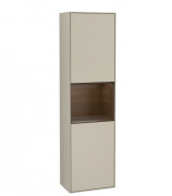 Пенал Villeroy & Boch Finion 41,8x151,6х27 см петли слева с подсветкой МДФ песок матовый лак/шпон грецкого ореха F460GNHH