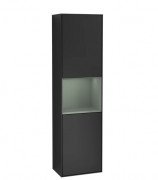 Пенал Villeroy & Boch Finion 41,8x151,6х27 см петли слева с подсветкой МДФ глянцевый черный лак/оливковый матовый лак F460GMPH