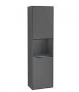 Пенал Villeroy & Boch Finion 41,8x151,6х27 см петли слева с подсветкой МДФ антрацит матовый лак/темно-синий матовый лак F460HGGK