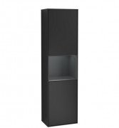 Пенал Villeroy & Boch Finion 41,8x151,6х27 см петли слева с подсветкой МДФ черный матовый лак/темно-синий матовый лак F460HGPD