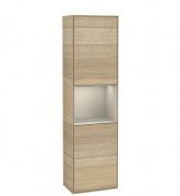 Пенал Villeroy & Boch Finion 41,8x151,6х27 см петли слева с подсветкой ДСП шпон дуба/песок матовый лак F460HHPC