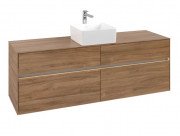 Тумба під раковину Villeroy & Boch Collaro 160х50 см із підсвічуванням ДСП дуб канзас C049B0RH