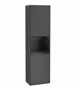 Пенал Villeroy & Boch Finion 41,8x151,6х27 см петли слева с подсветкой МДФ темно-синий матовый лак/черный матовый лак F460PDHG