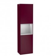 Пенал Villeroy & Boch Finion 41,8x151,6х27 см петли слева с подсветкой МДФ пион матовый лак/светло-серый матовый лак G460GJHB